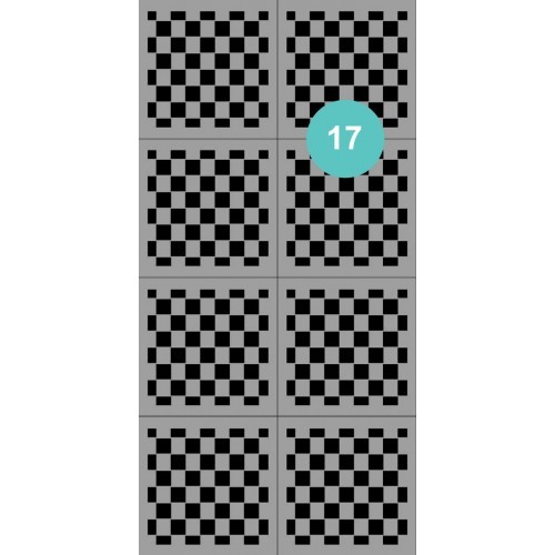 Aeropuffing Stencil №17 - многоразовый трафарет №17 (шахматы)