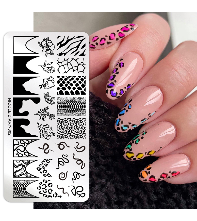 Дизайн ногтей. Товар: Пластина для стемпинга 12*6 см (ND-302)