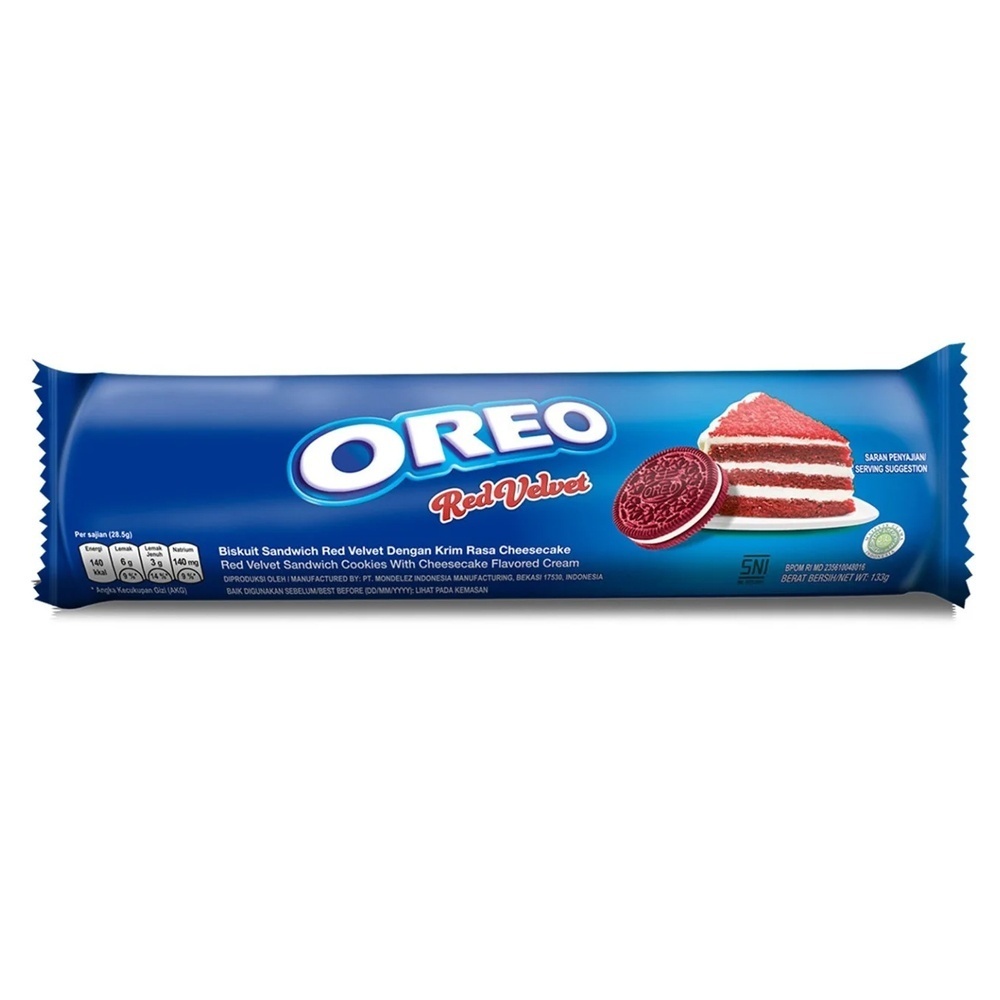 OREO, печенье со вкусом торта "Красный Бархат" (Red Velvet), 137 гр