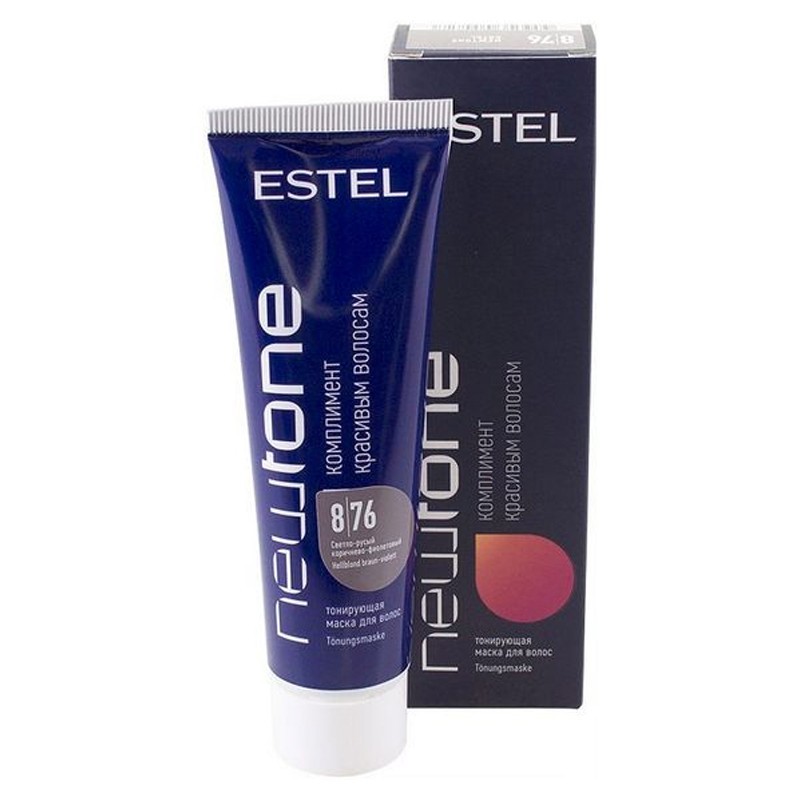 Estel, Newtone - тонирующая маска для волос (8/76 Светло-русый коричнево-фиолетовый), 60 мл
