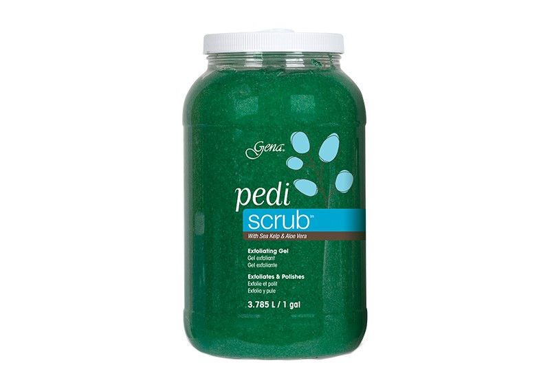 Gena, Pedi scrub gel - скраб для педикюра с экстрактами морских водорослей, 3785 мл