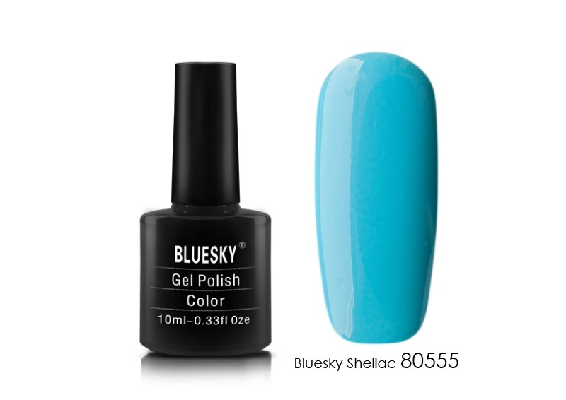 Bluesky, гель-лак (Classic Line, Haven Blue 40555/80555), 10 мл