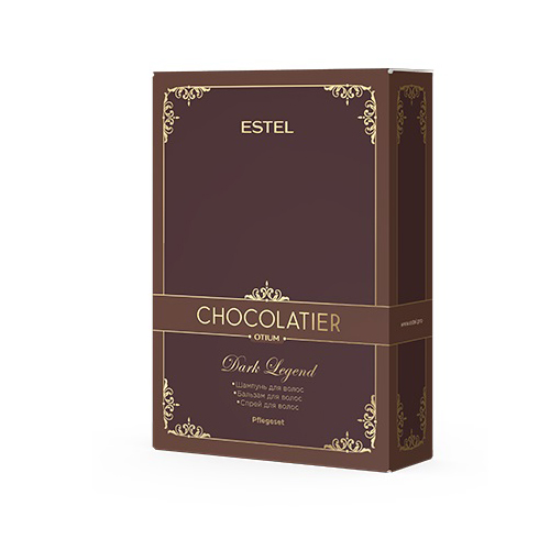 Estel, Chocolatier - набор "Dark Legend" (шампунь, бальзам, спрей)