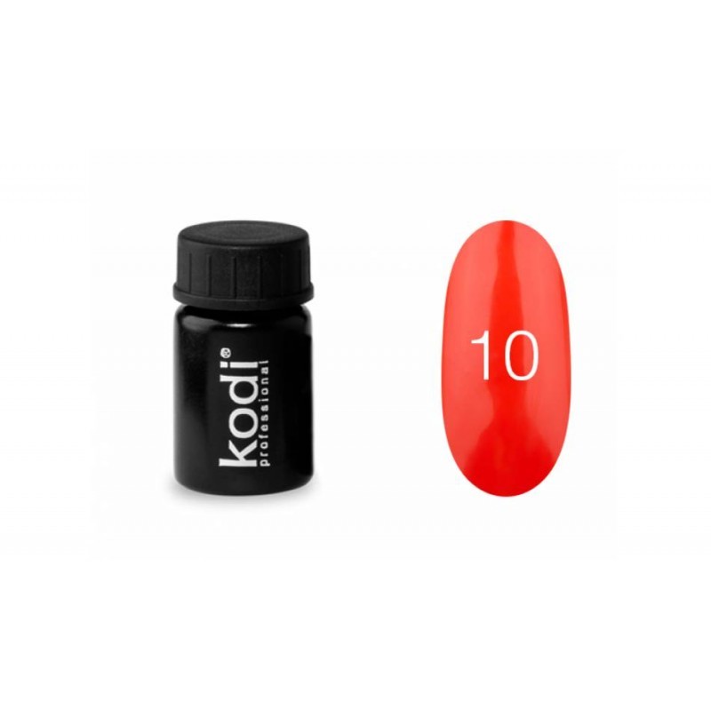 Kodi, цветная гель-краска биогель с липким слоем (№10), 4 мл