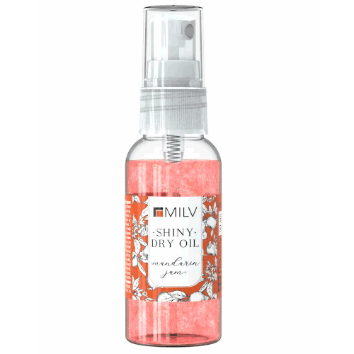 Milv, сухое укрепляющее масло для ногтей с шиммером "MANDARIN JAM", 50 мл