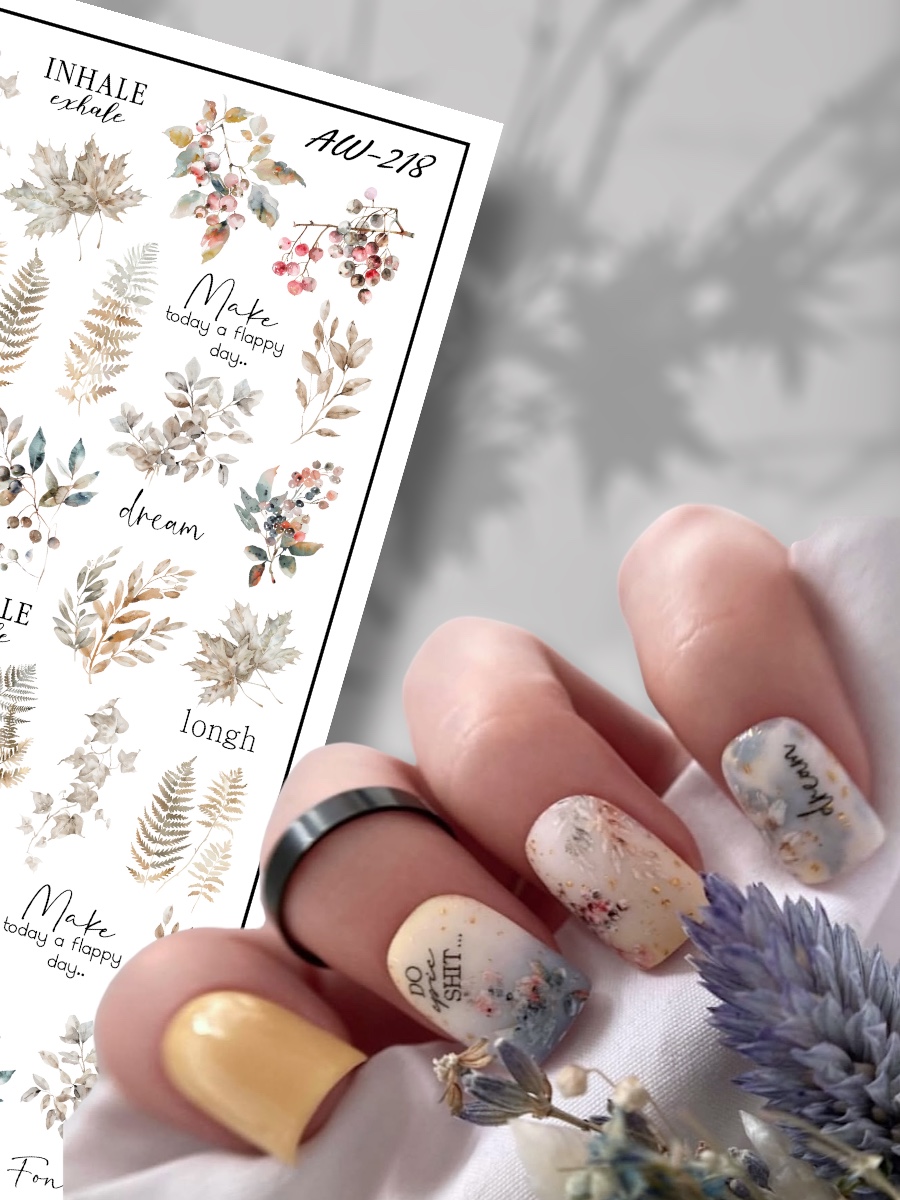 Дизайн ногтей. Товар: Anna Tkacheva, слайдер-дизайн AW-218