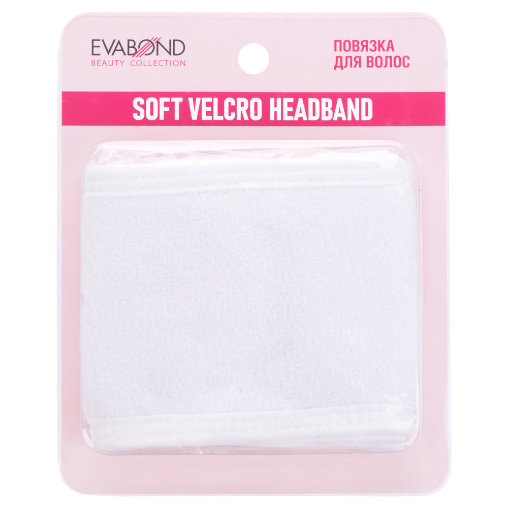 Evabond, повязка для волос на липучке (L 600 мм, белая)
