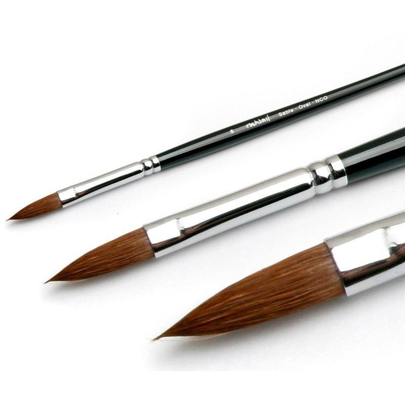 RuNail, кисть для акрила Sable Oval NCO №8 (1 шт) RuNail, кисть для акрила Sable Oval NCO №8 (1 шт)