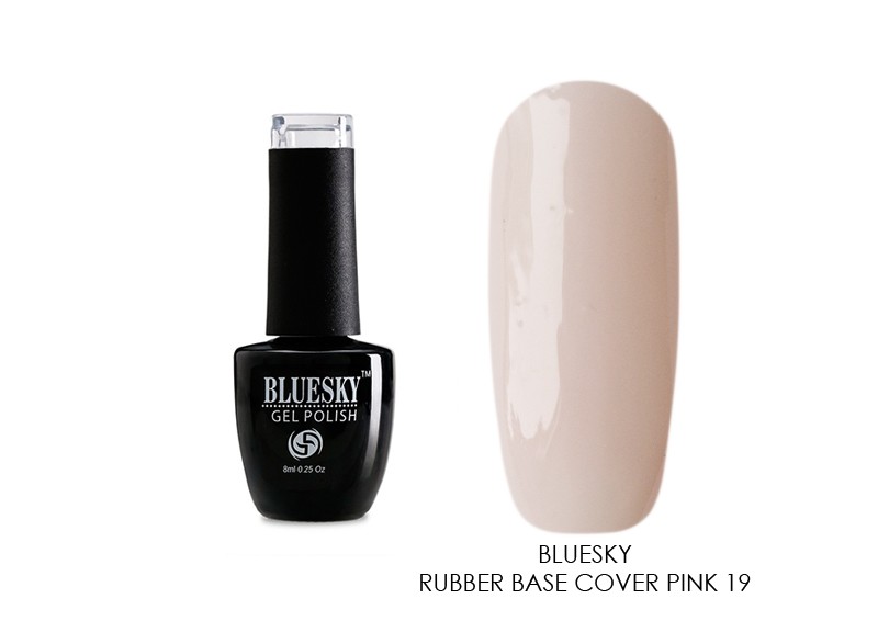 Bluesky, Rubber base cover pink - камуфлирующая каучуковая база (№19), 8 мл