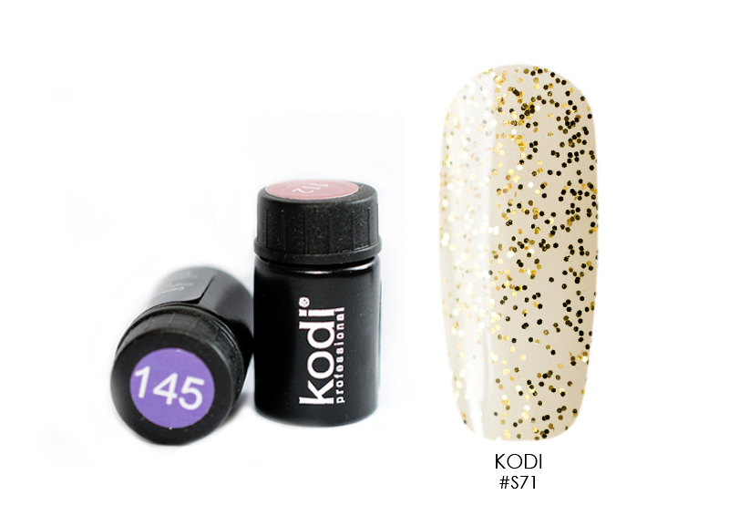 Kodi, цветная гель-краска биогель без липкого слоя (№S71), 4 мл