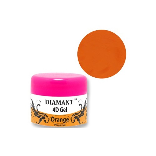 Diamant, 4D гель пластилин (Оранжеый), 5 мл