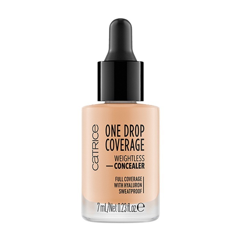 Catrice, One Drop Coverage Weightless Concealer - консилер (020 Nude Beige беж.нюд), 7 мл