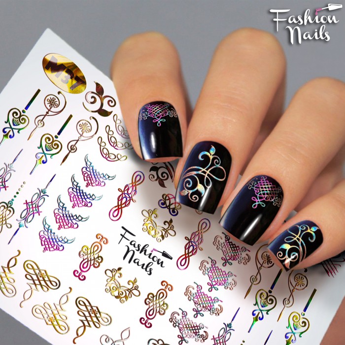 Fashion Nails, слайдер-дизайн "Metallic" №37 Fashion Nails, слайдер-дизайн "Metallic" №37