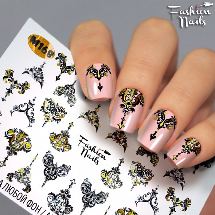 Fashion Nails, слайдер-дизайн "Metallic" №168