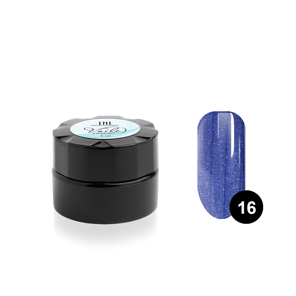 TNL, гель-краска для тонких линий "Voile" (№16 фиолетовый металлик), 6мл