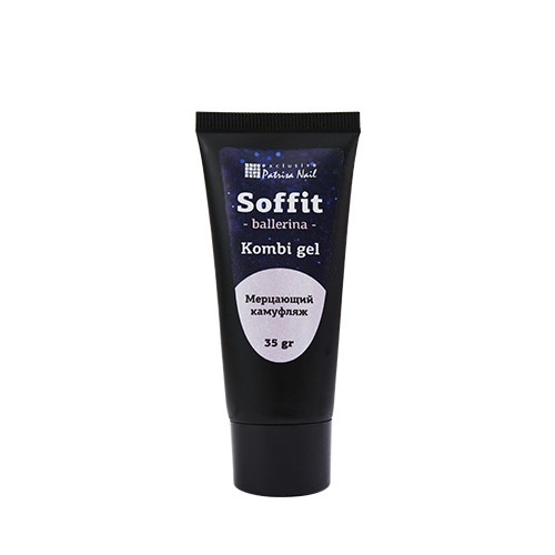Patrisa nail, Soffit Ballerina - комби гель мерцающий камуфляж (светло-розовый), 35 гр