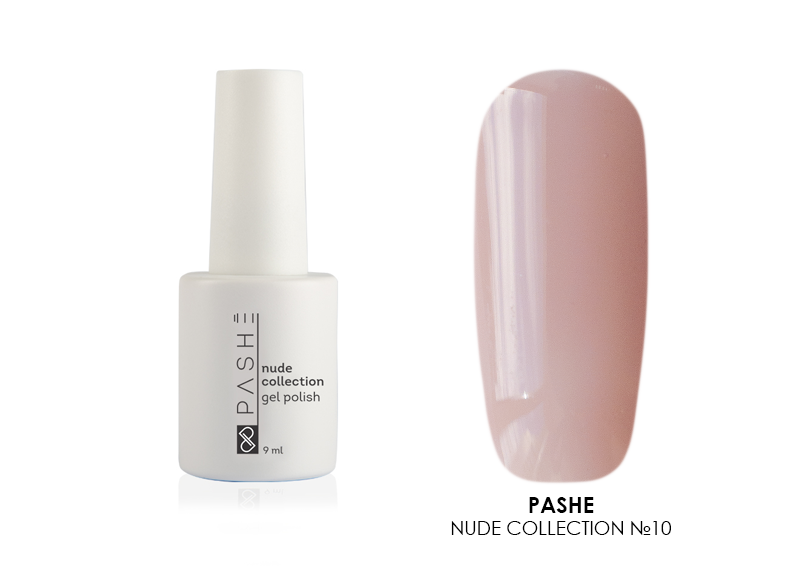 PASHE, гель-лак камуфлирующий Nude Collection (№10), 9 мл