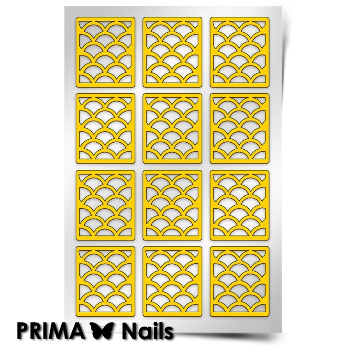 PrimaNails, Трафарет для дизайна ногтей (Русалка - крупный)