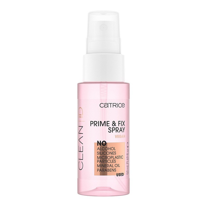 Catrice, Clean ID Prime & Fix Spray - спрей для фиксации макияжа