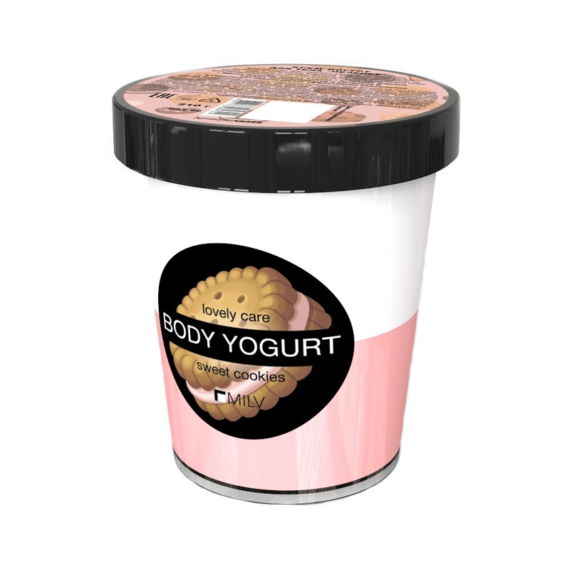 Milv, крем-йогурт двухцветный (Печенье), 210 г