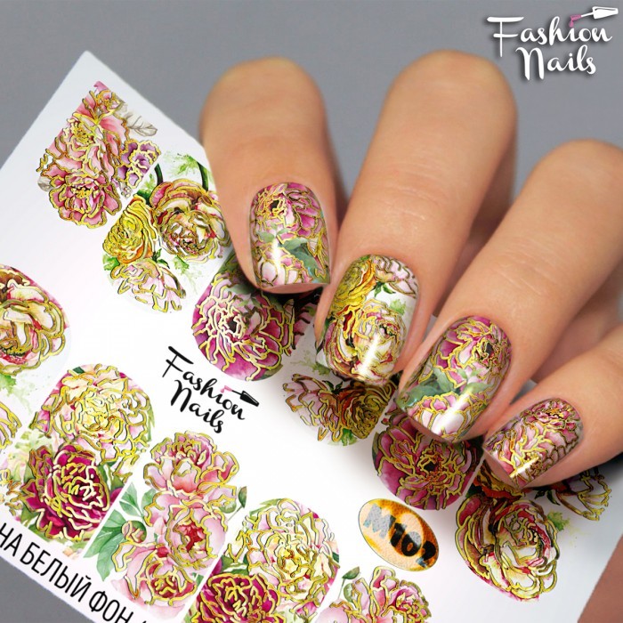 Fashion Nails, слайдер-дизайн "Metallic" №102