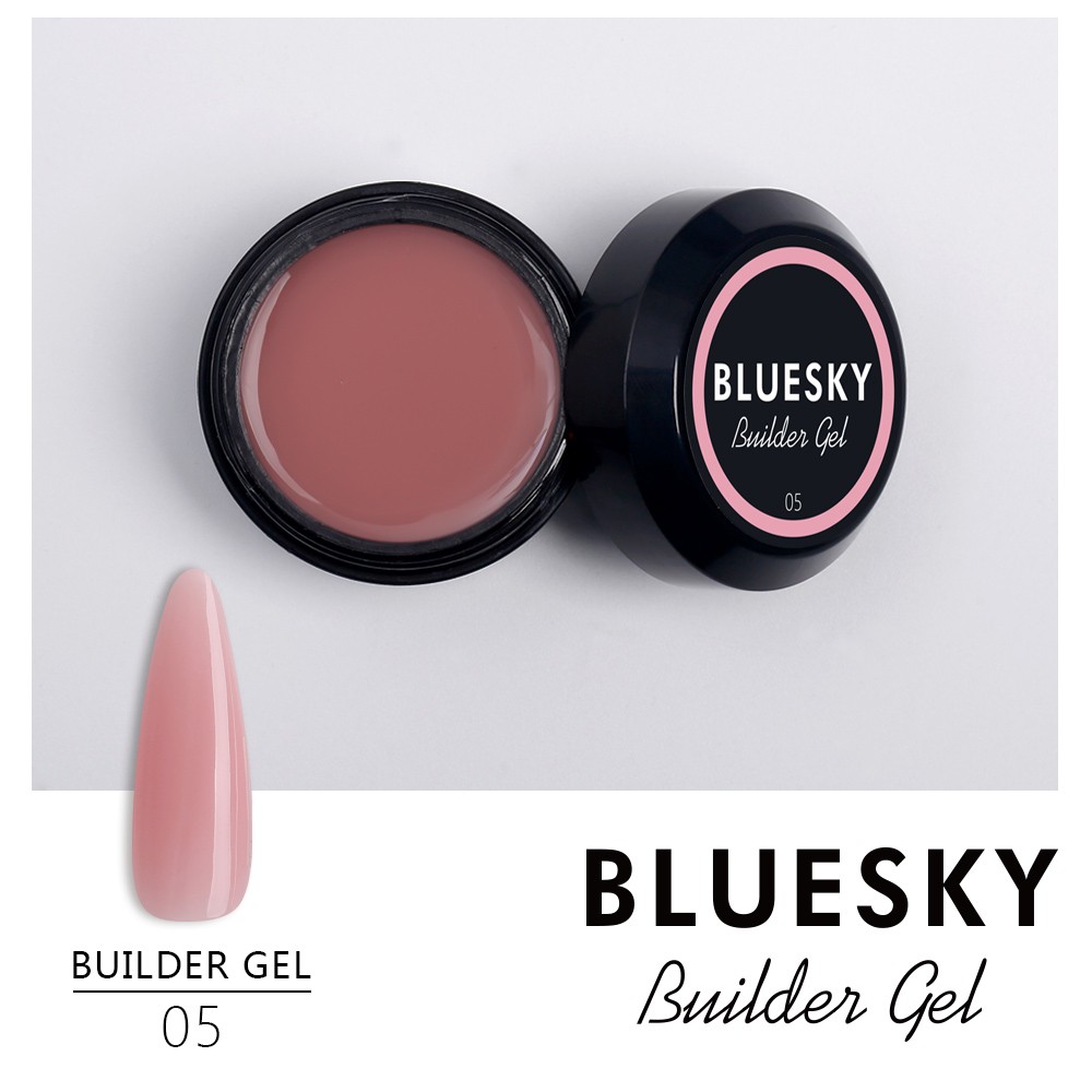 BlueSky, Builder gel - моделирующий гель (камуфлирующий нежно-розовый №05), 15 мл