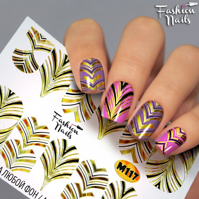 Fashion Nails, слайдер-дизайн "Metallic" №117