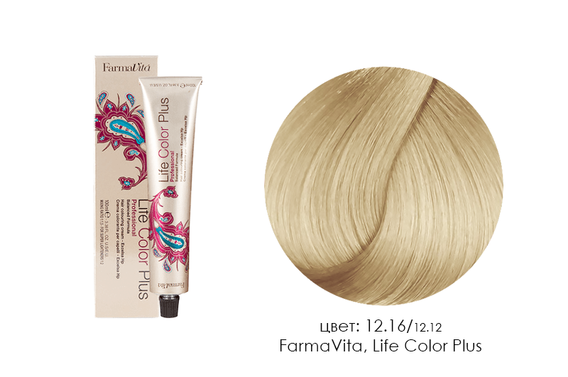 FarmaVita, Life Color Plus - крем-краска для волос (12.16 топленые сливки)