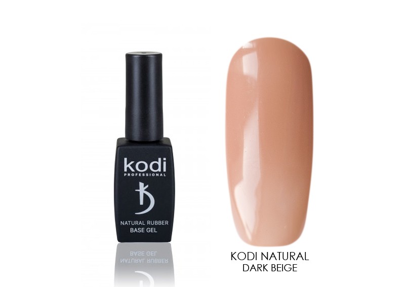Kodi, Natural Rubber Base - камуфлирующая база (Dark beige),12 мл
