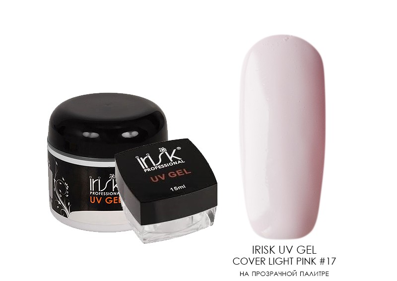 Irisk, камуфлирующий уф-гель Premium Pack (Cover Light Pink), 15 мл