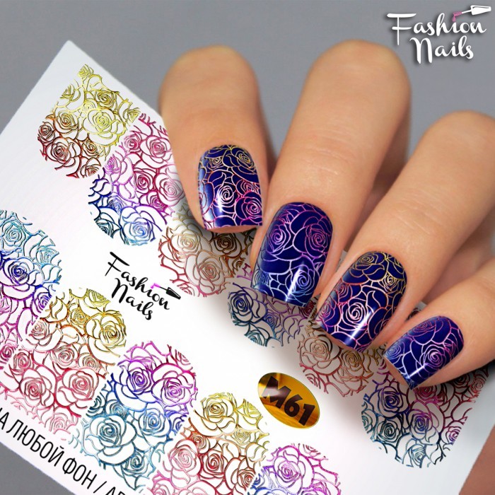 Fashion Nails, слайдер-дизайн "Metallic" №61