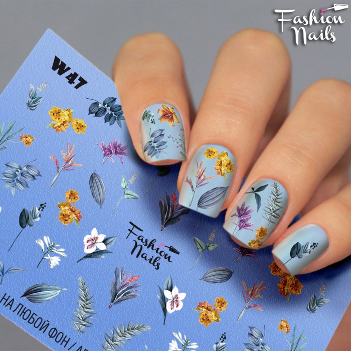 Fashion Nails, слайдер-дизайн "White" №47