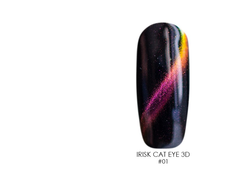 Irisk, гель-лак 3D Cat Eye (№01), 10гр