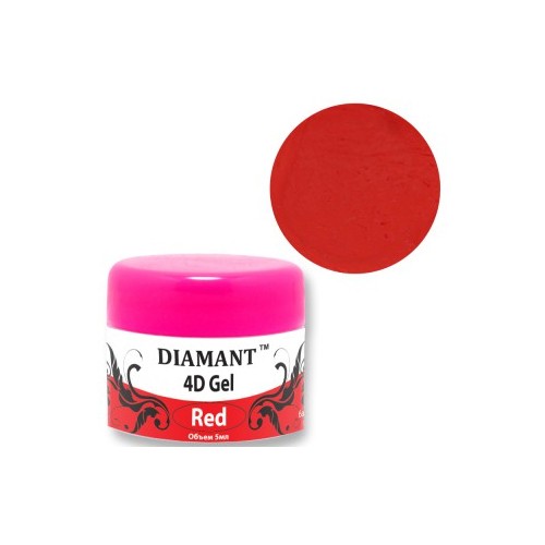 Diamant, 4D гель пластилин (Красный), 5 мл