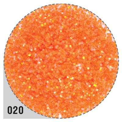 Irisk, песок (С) в стеклянном флаконе (020-оранжевый), 10 г