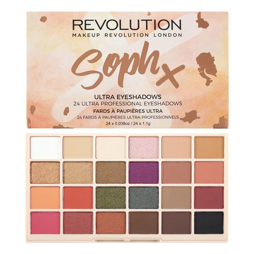 Makeup Revolution, SophX Ultra Eyeshadows - палетка теней