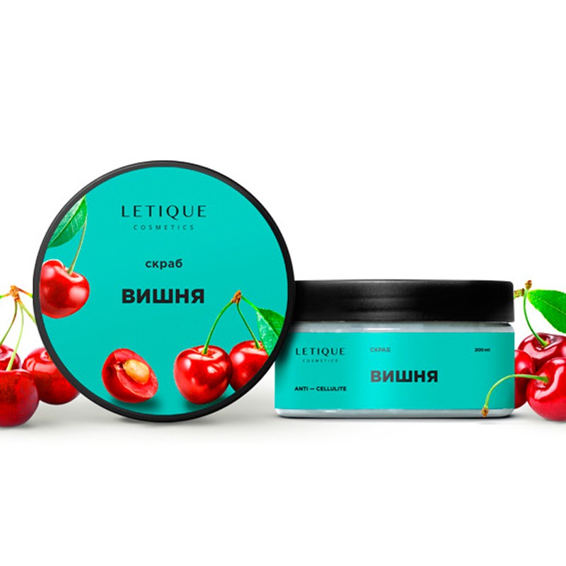 УЦЕНКА, Letique, Скраб вишня, 250 г