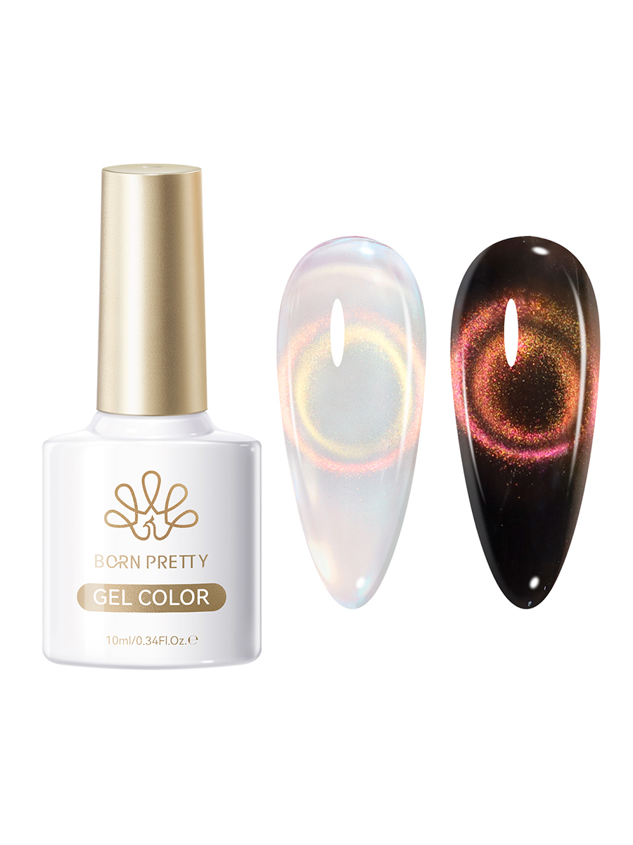 Born Pretty, White Light Cat Magnetic Gel - магнитный гель-лак "кошачий глаз" MY388, 10 мл