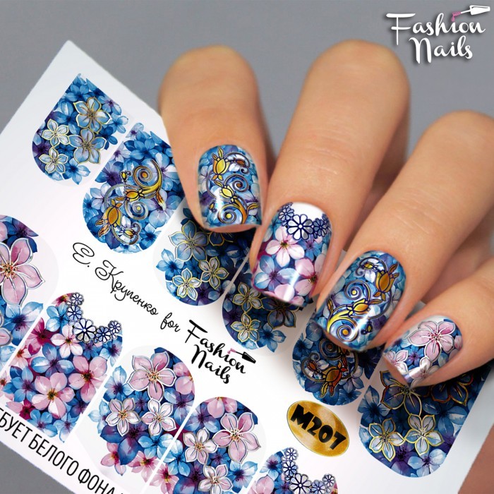 Fashion Nails, слайдер-дизайн "Metallic" №207