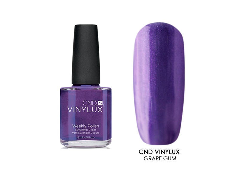 CND Vinylux - недельный лак Винилюкс (Grape gum 117), 15 мл