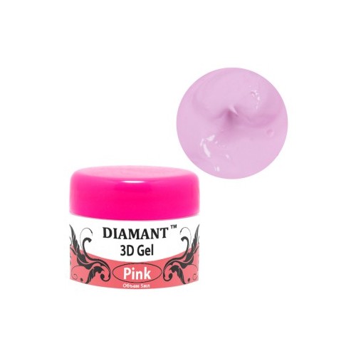 Diamant, 3D гель пломбир (Розовый), 5 мл