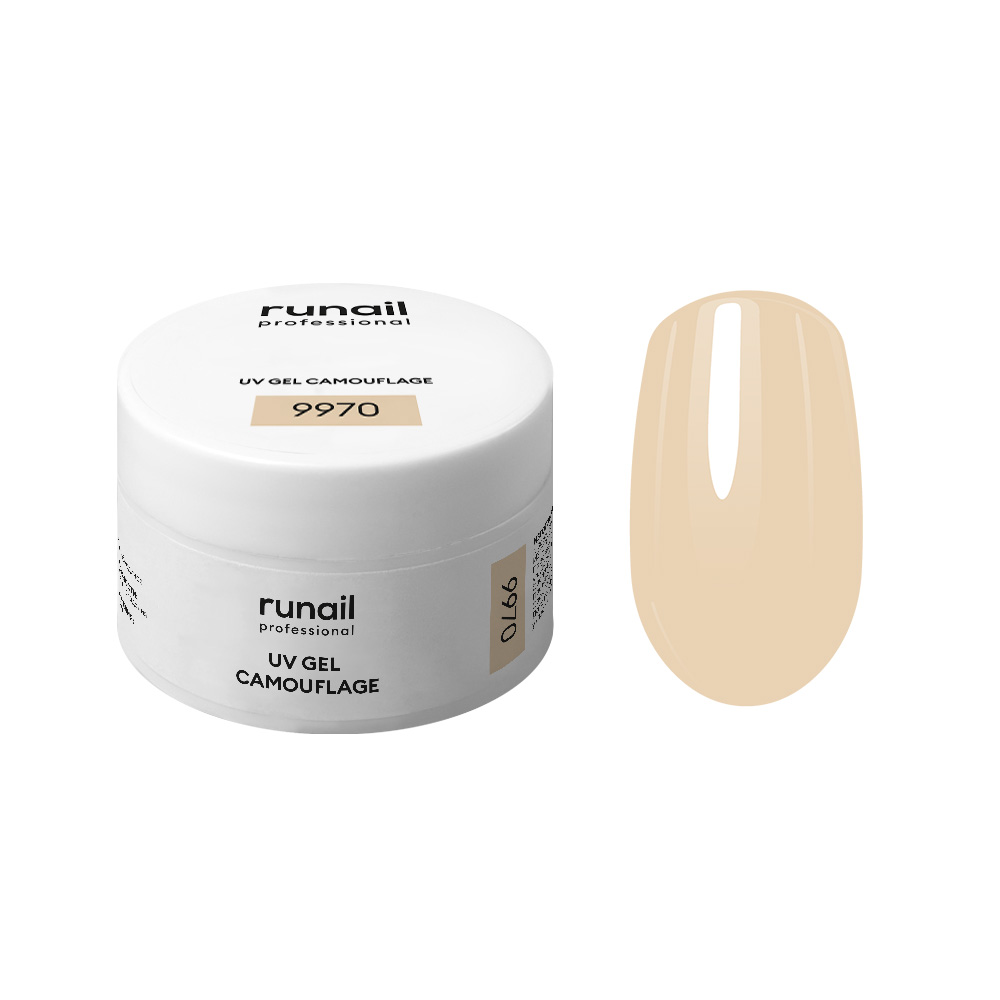 Runail, камуфлирующий УФ-гель №9970 (Топленое молоко), 15 гр Runail, камуфлирующий УФ-гель №9970 (Топленое молоко), 15 гр