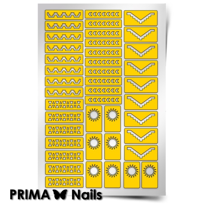 PrimaNails, Трафарет для дизайна ногтей (Ацтеки и Майя 2)