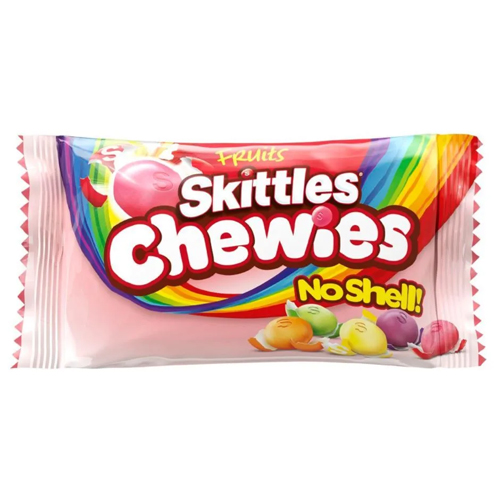 Skittles, жевательные конфеты "Chewies" с фрукт. вкусами (без глазури), 45 гр