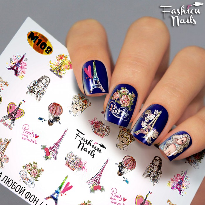 Fashion Nails, слайдер-дизайн "Metallic" №108 Fashion Nails, слайдер-дизайн "Metallic" №108