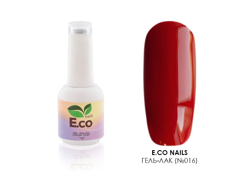 E.Co Nails, гель-лак (№016), 10мл