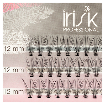 Irisk, пучки безузелковые 10 волосков (12мм)