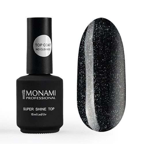 Monami, Super Shine top MILKY WAY - прозрачный топ с блестками мелкого размера (без л/с), 15 мл