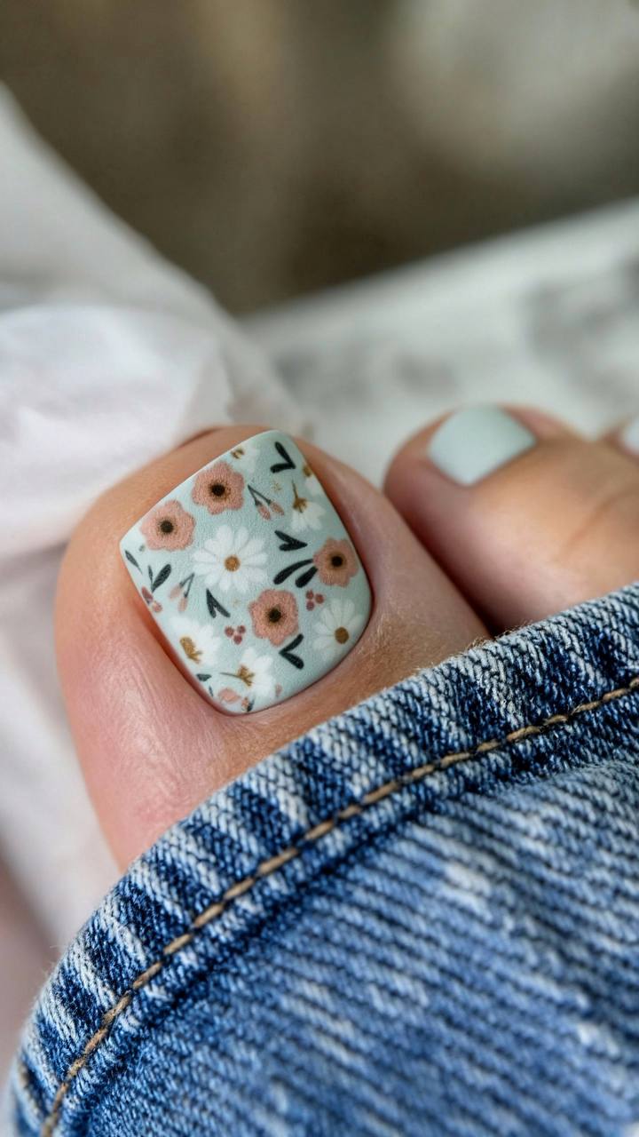 Дизайн ногтей. Товар: Anna Tkacheva, наклейки пленки для педикюра PR-743