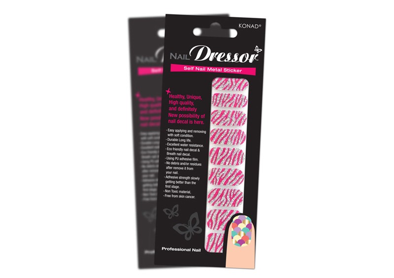 Konad, Nail Dressor Design - арт-пленка (Glitter - Pink)